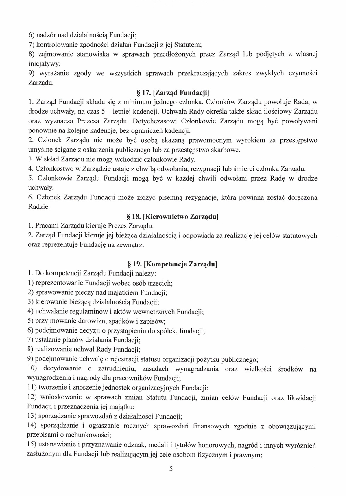 Statut Jurajskiej Fundacji Pomocy